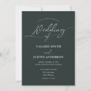 Recherche de vert olive foncé invitations Minimaliste