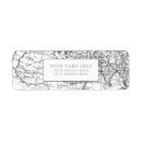 Search for world map return address labels Vintage