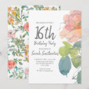 Search for coral sweet 16 invitations Flowers