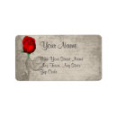 Search for winter rose return address labels Vintage