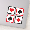 Search for playing card suits stickers Casino
