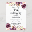 Recherche de purple floral birthday invitations Botanique