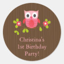 Search for owl birthday party stickers Modern