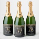 Search for 70th birthday wine labels Glitter