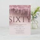 Search for for her 60th birthday invitations Glitter