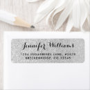 Search for faux silver return address labels Glitter