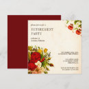 Search for vintage retirement party invitations Botanical