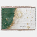 Search for sun and moon throw blankets Mystical