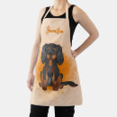 Search for orange dogs aprons Black