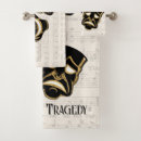 Search for music bath towels Black