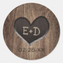 Search for wood heart wedding stickers Country