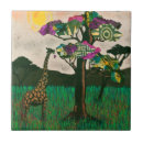 Recherche de girafe carreaux Afrique