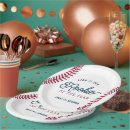Search for baseball plates 1st birthday