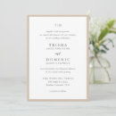 Search for neutral wedding invitations Elegant