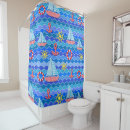 Search for sailing ship shower curtains Blue