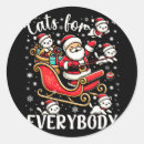 Recherche de mauvais chat autocollants Joyeux noël