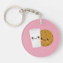 Search for milk and cookies keychains Kawaii