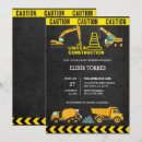 Search for dump truck baby shower invitations Chalkboard