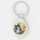 Recherche de chat coloré porteclés Floral