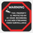 Search for video surveillance stickers Store