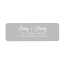 Search for newly weds return address labels Calligraphy