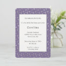 Search for silver star birthday invitations Purple