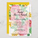 Recherche de pink floral bridal shower invitations Aquarelle