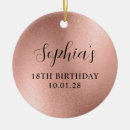 Search for 18th birthday ornaments Girly
