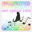 Search for colourful musical notes stickers Rainbow