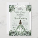 Search for silver and green sweet 16 invitations For her
