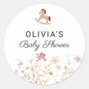 Recherche de naissance de bébé autocollants Fleur sauvage