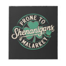 Search for st patricks notepads Irish