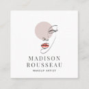 Search for face makeup artist business cards Minimalist