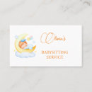 Search for babysitting business cards Modern