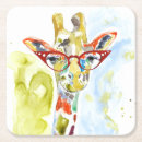 Recherche de girafes dessous de verres Animaux