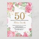 Recherche de floral 50th anniversaire invitations Cinquante ans