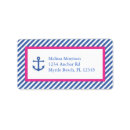 Search for nautical anchor return address labels Tropical
