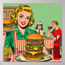 Search for vintage burger posters Restaurant