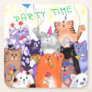 Search for cute cat drawing coasters Cats