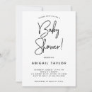 Search for script font baby shower invitations Simple