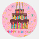 Search for happy birthday pink cake stickers Candles