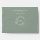 Recherche de mariage enveloppes accessoires Vert sauge