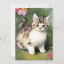Recherche de chaton vintage invitations Fleurs