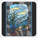 Search for stained glass flower stickers Vintage