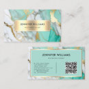 Recherche de marbre vert cartes visite Code qr