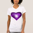 Recherche de coeur pourpre tshirts Le jour de valentine