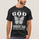 Search for stronger than cancer tshirts God