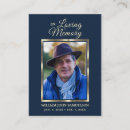 Search for blue prayer cards In loving memory