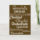 Recherche de chocolat cartes invitations Chocoholique