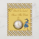 Search for alice in wonderland wedding save the dates Whimsical